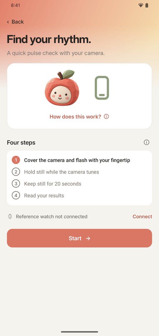 Heart rate test intro: Find your rhythm