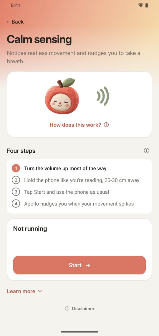 Calm sensing intro